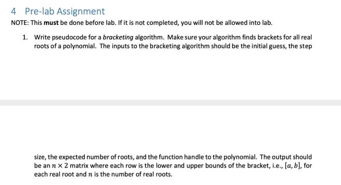 Solved 1. Write a MATLAB function to implement the | Chegg.com