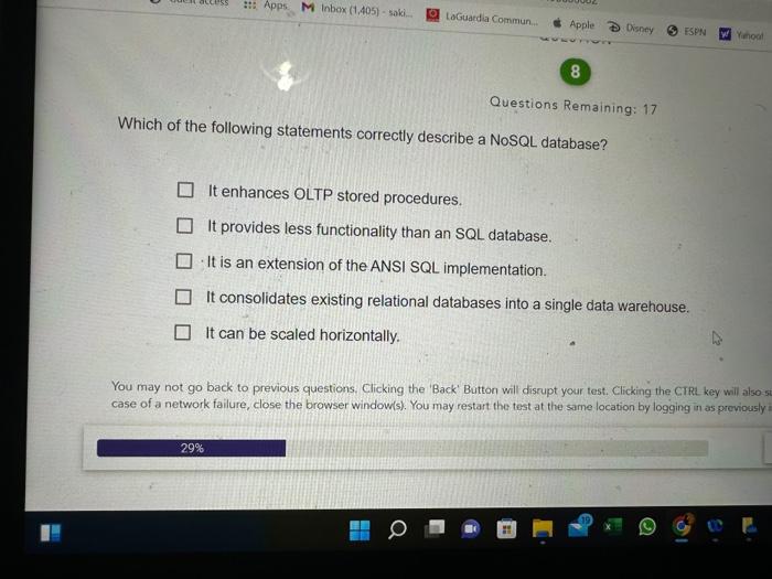 Solved Which of the following statements correctly describe