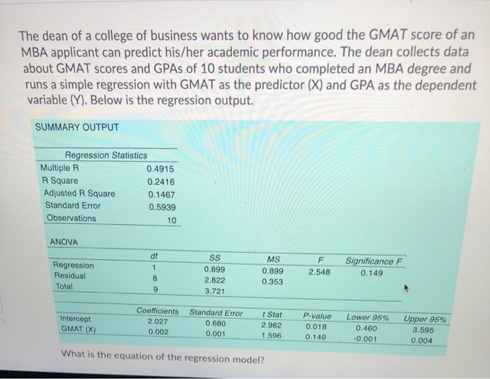 Solved Scenario 2: GMAT Scores: On the Rise?.. A dean of a