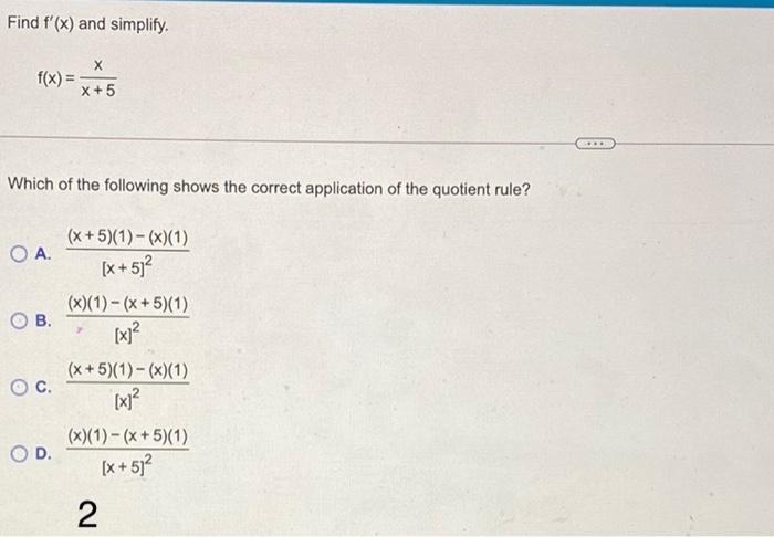 Solved Find F X And Simplify F X 2x X3 8 Ceto