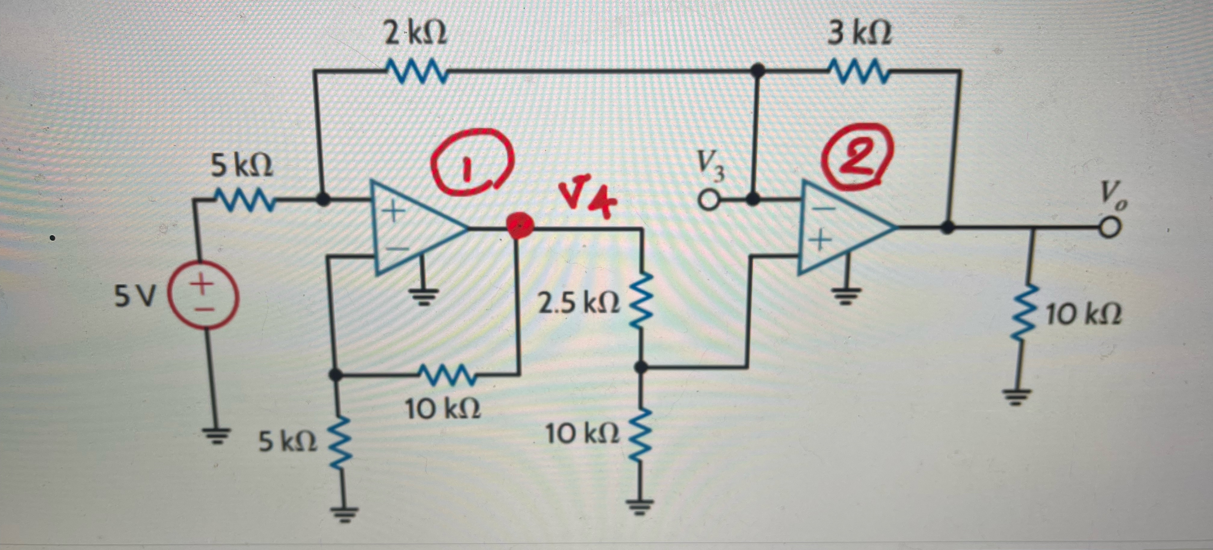 Solved Use Octave to solve for V3 ﻿and V0 ﻿as a set of | Chegg.com