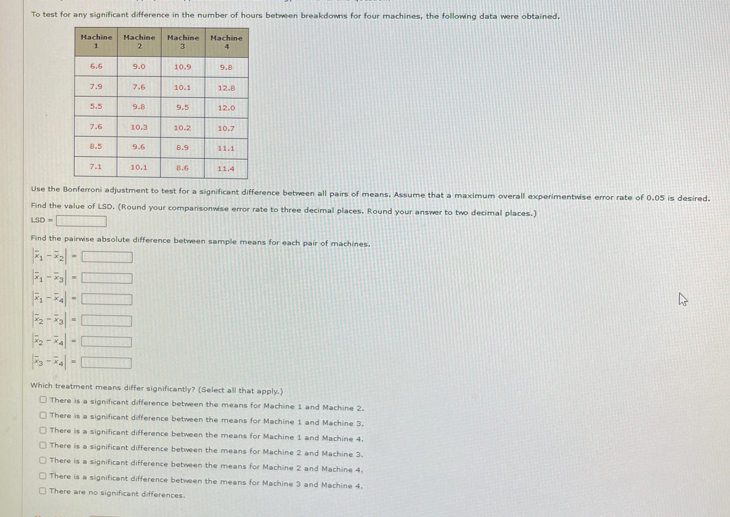 Solved To test for any significant difference in the number | Chegg.com