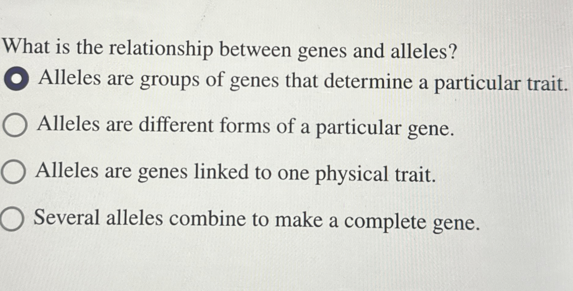 What is the relationship between genes and | Chegg.com