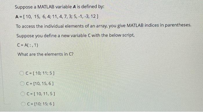 Solved The MATLAB subplot function allows you to arrange | Chegg.com