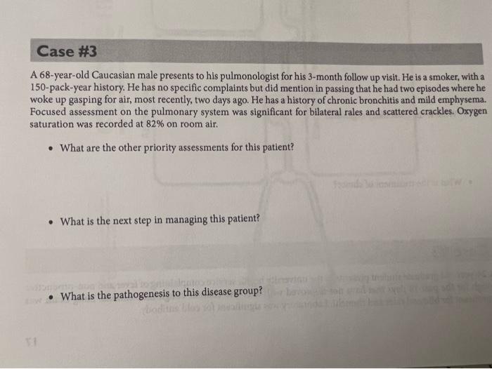 Solved A 68-year-old Caucasian male presents to his | Chegg.com