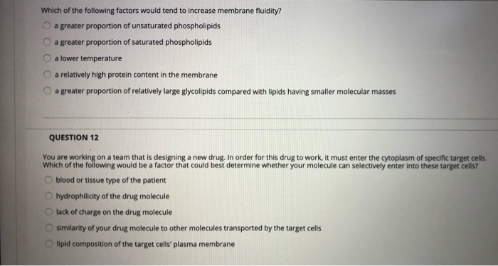 Solved Which of the following factors would tend to increase | Chegg.com