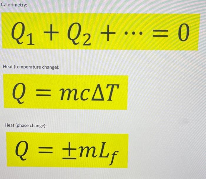 Solved 2. In a calorimeter (i.e. completely isolated from | Chegg.com