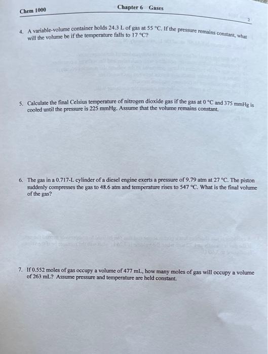Solved Exercise 1 Theory of Gases, Gas Pressure,