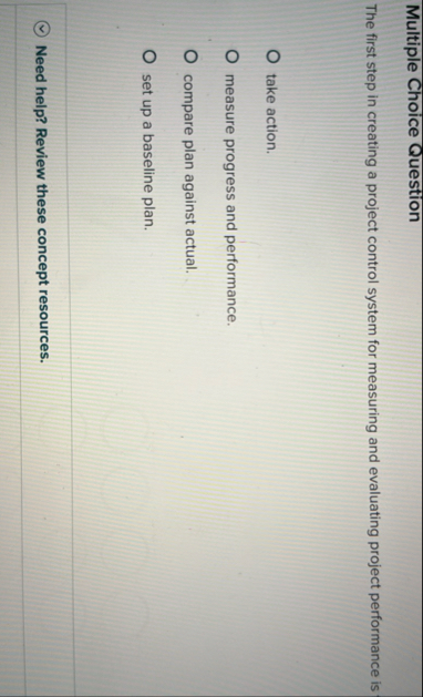 Solved Multiple Choice QuestionThe first step in creating a | Chegg.com