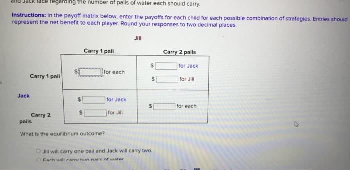 Solved Jill and Jack both have two pails that can be used to | Chegg.com