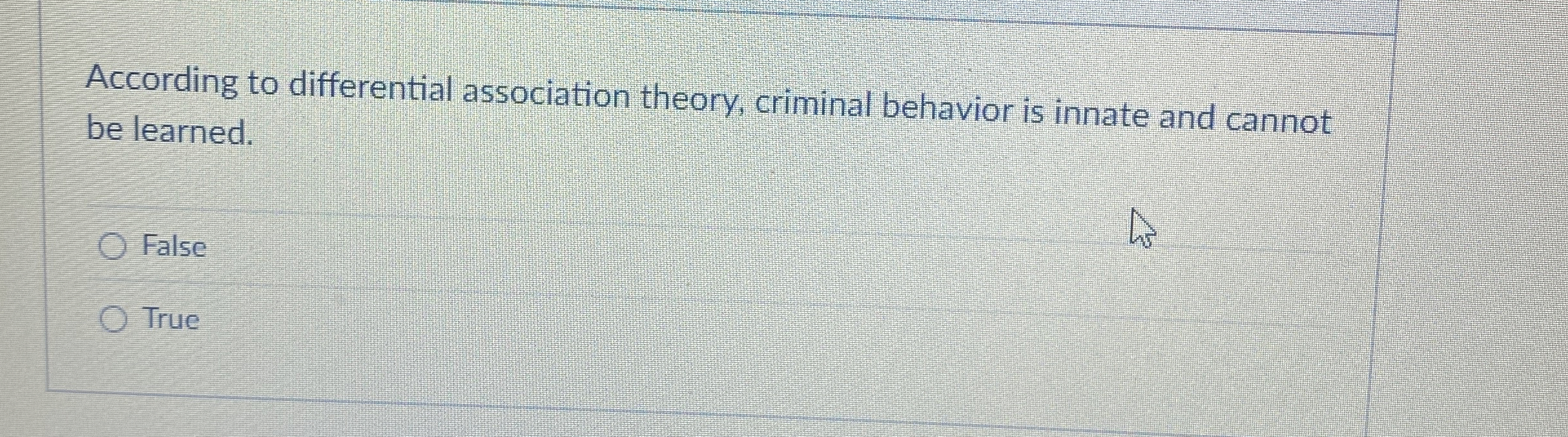 Solved According to differential association theory,
