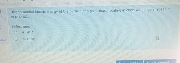 Solved 5 the rotational kinetic energy of the particle of a | Chegg.com