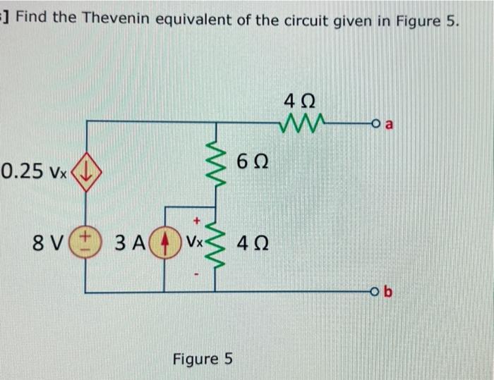 Solved = ] Find the Thevenin equivalent of the circuit given | Chegg.com