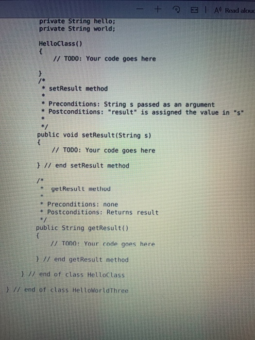 hacker339 - three languages, same beginning Solved TASK 3: Complete the HelloWorldThree progam. Compile | Chegg.com