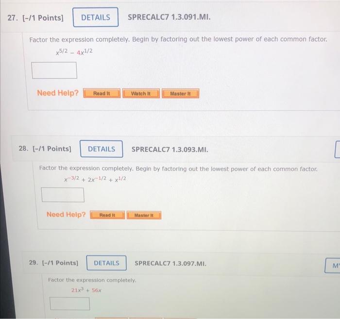 Solved Factor the expression completely. Begin by factoring | Chegg.com