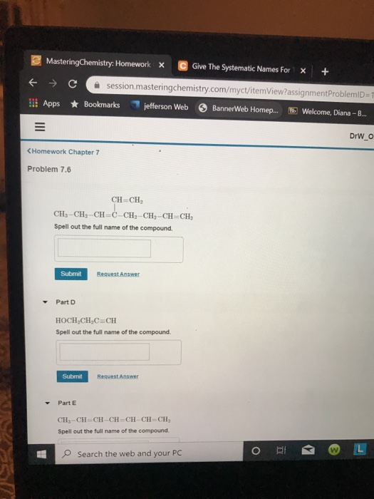 El Apps Bookmarks Jefferson Web Bannerweb Homep Chegg Com
