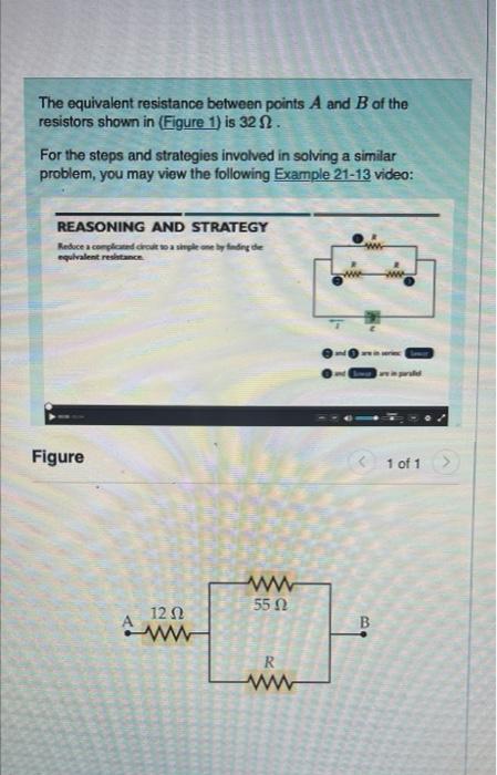 Solved The Equivalent Resistance Between Points A And B Of | Chegg.com