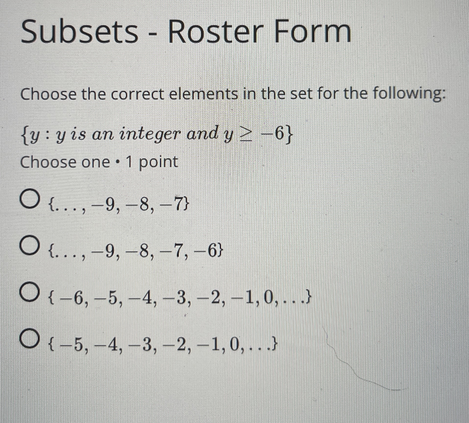 subsets roster form calculator