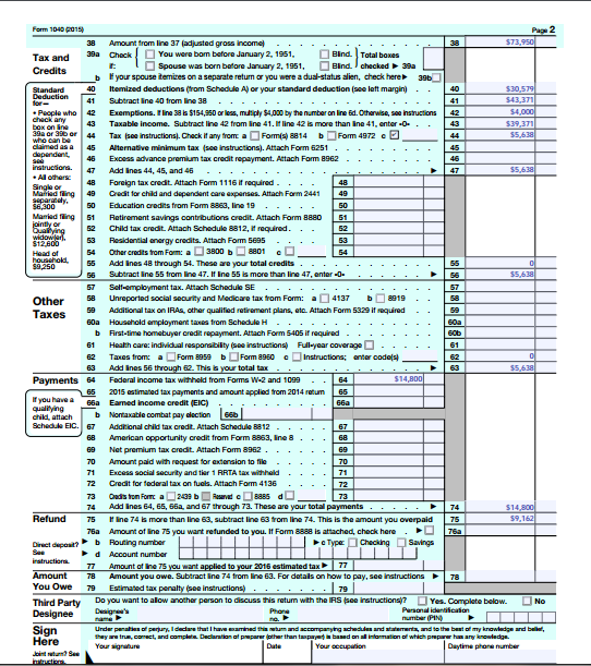 Chapter 8 Solutions | Income Tax Fundamentals 2016 (with H&r Block ...