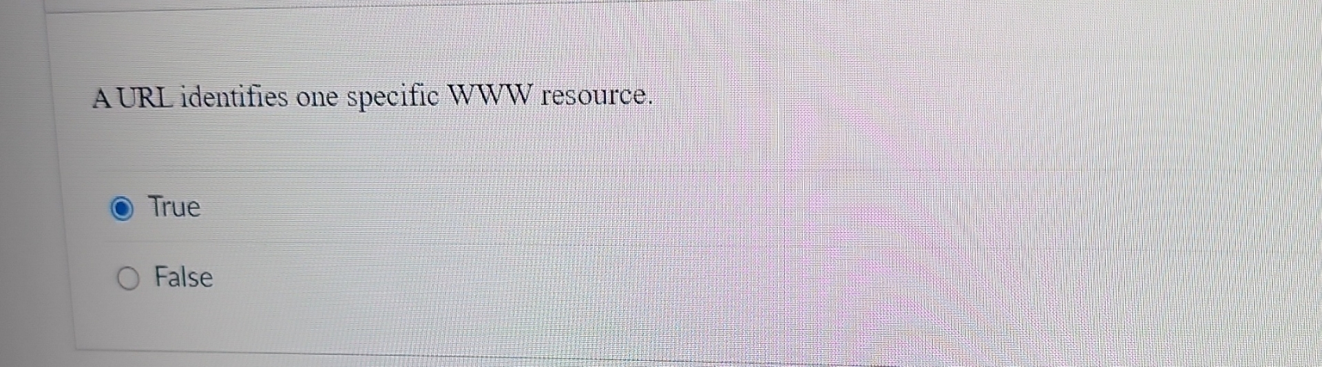 Solved A URL identifies one specific WWW resource.TrueFalse | Chegg.com
