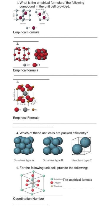 Solved 1 What Is The Empirical Formula Of The Following Chegg