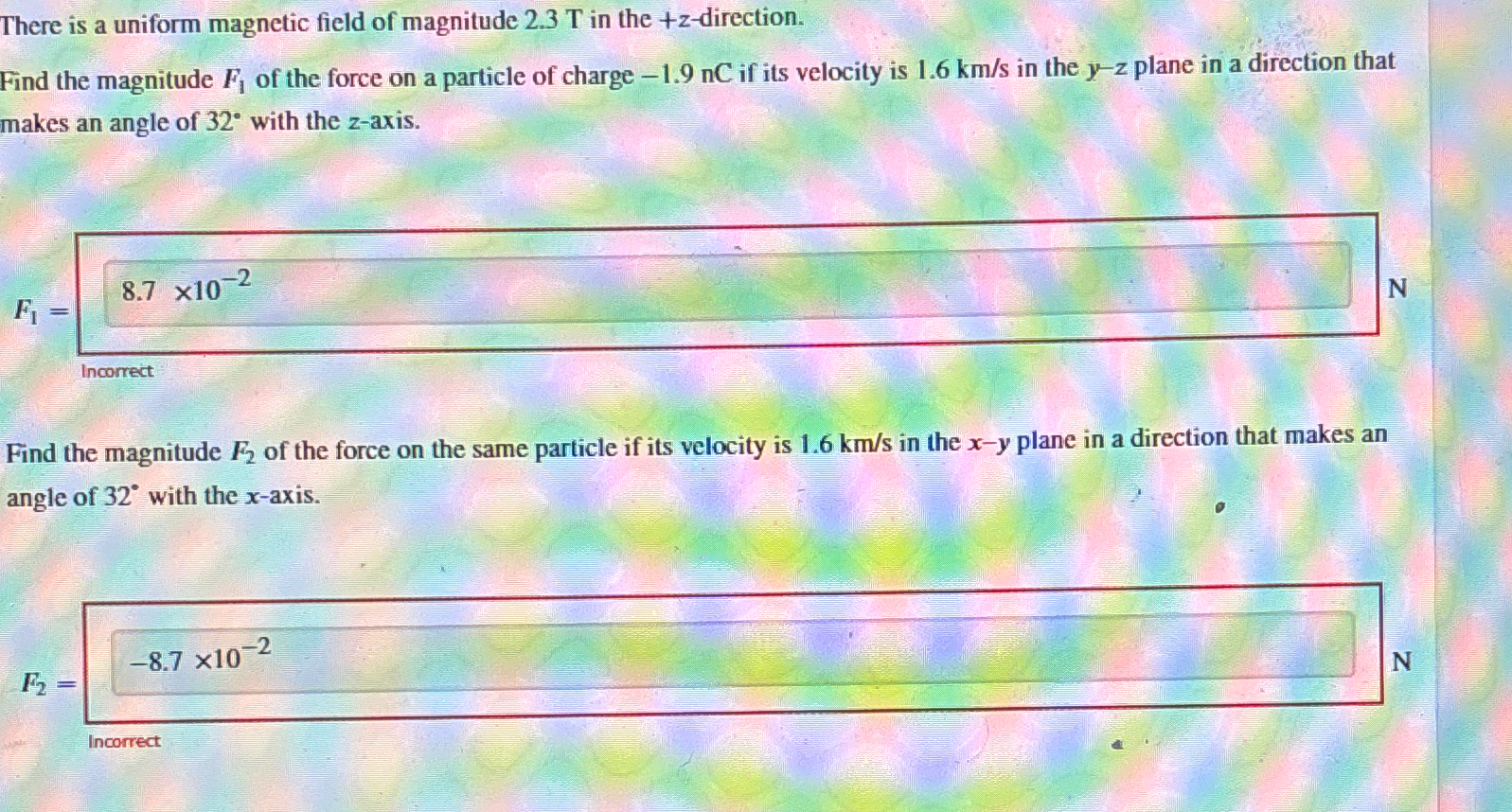 Solved There is a uniform magnetic field of magnitude 2.3T | Chegg.com