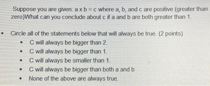 Solved Suppose You Are Given: A×b=c Where A,b, And C Are | Chegg.com