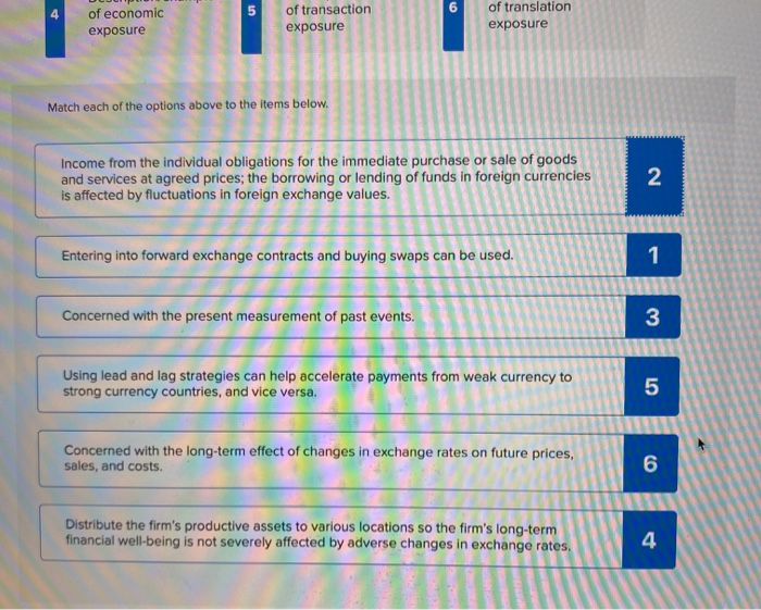 Solved 7. Managing Foreign Exchange Risks 1 Points The | Chegg.com