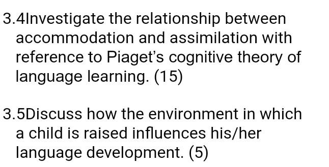 Accommodation in piaget online theory