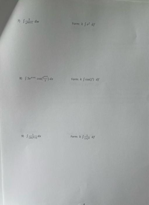 Solved For the following problems im having trouble setting | Chegg.com