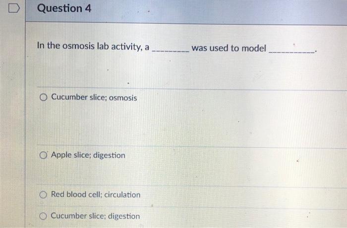 Solved compared to the A red blood cell is placed in pure | Chegg.com