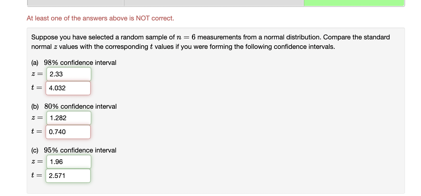 Solved Suppose you have selected a random sample of n=6 | Chegg.com
