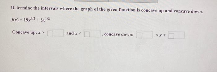 solved-determine-the-intervals-where-the-graph-of-the-given-chegg