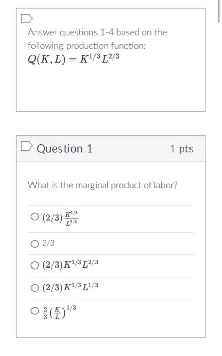 Solved Answer questions 1-4 based on the following | Chegg.com