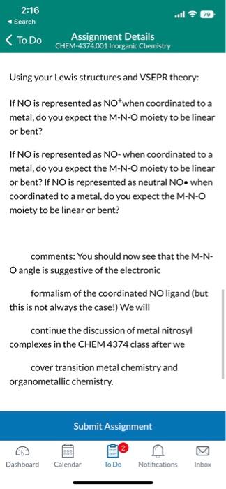 1. Use Lewis structures and VSEPR theory to explain Chegg