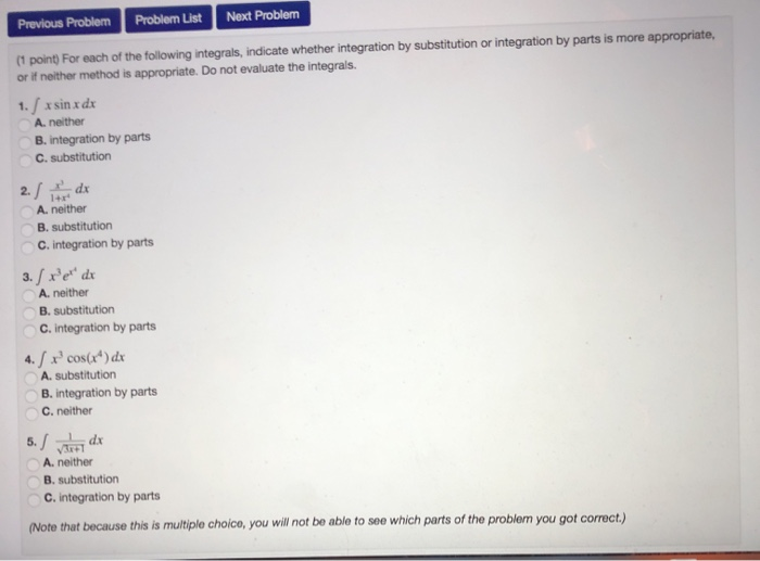 Solved Previous Problem Problem List Next Problem (1 Point) | Chegg.com