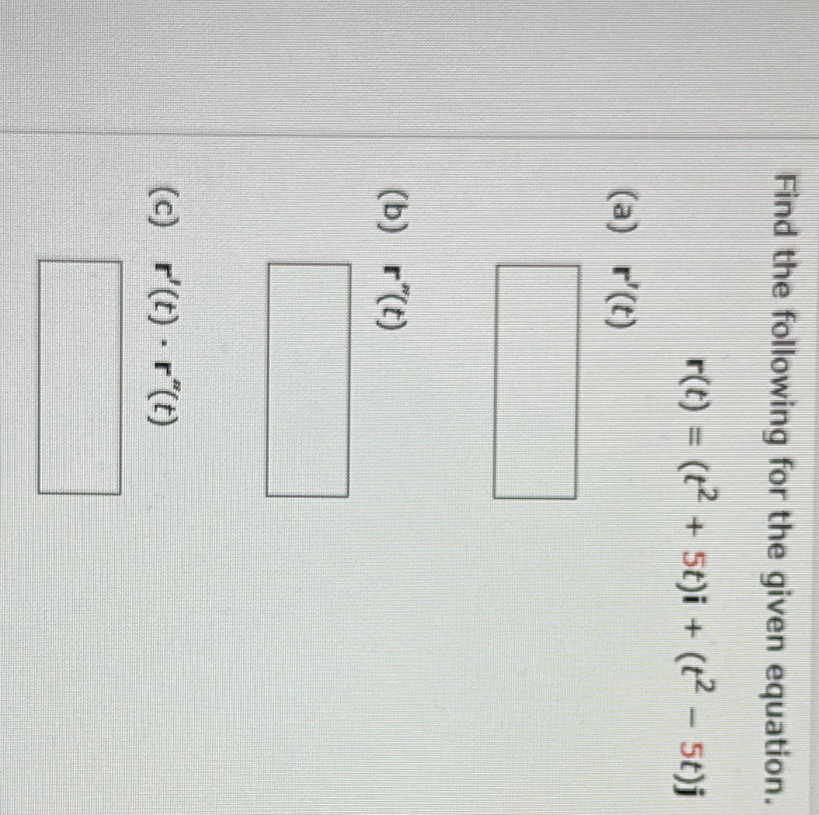 Solved Find the following for the given | Chegg.com