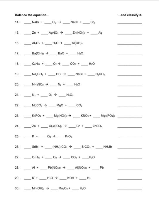 Chemical Reaction \& Equations Directions: First, | Chegg.com