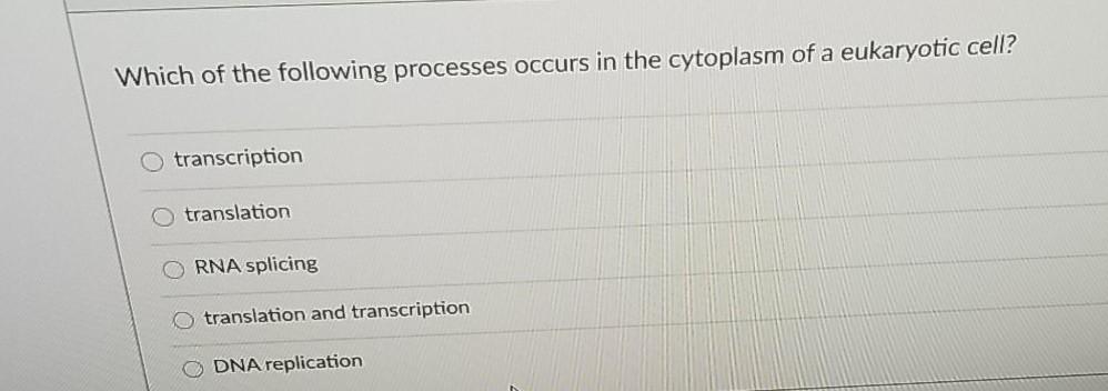 Solved Which of the following processes occurs in the | Chegg.com