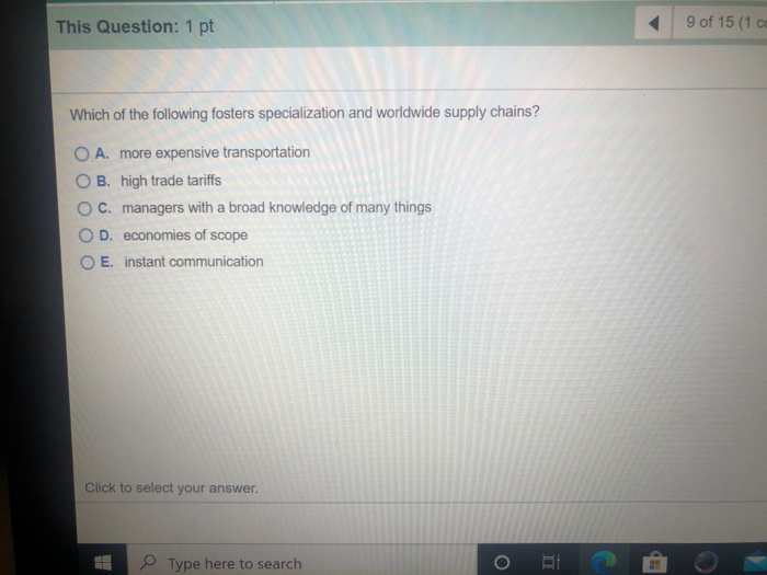 This Question 1 Pt 9 Of 15 1 Cc Which Of The Chegg 