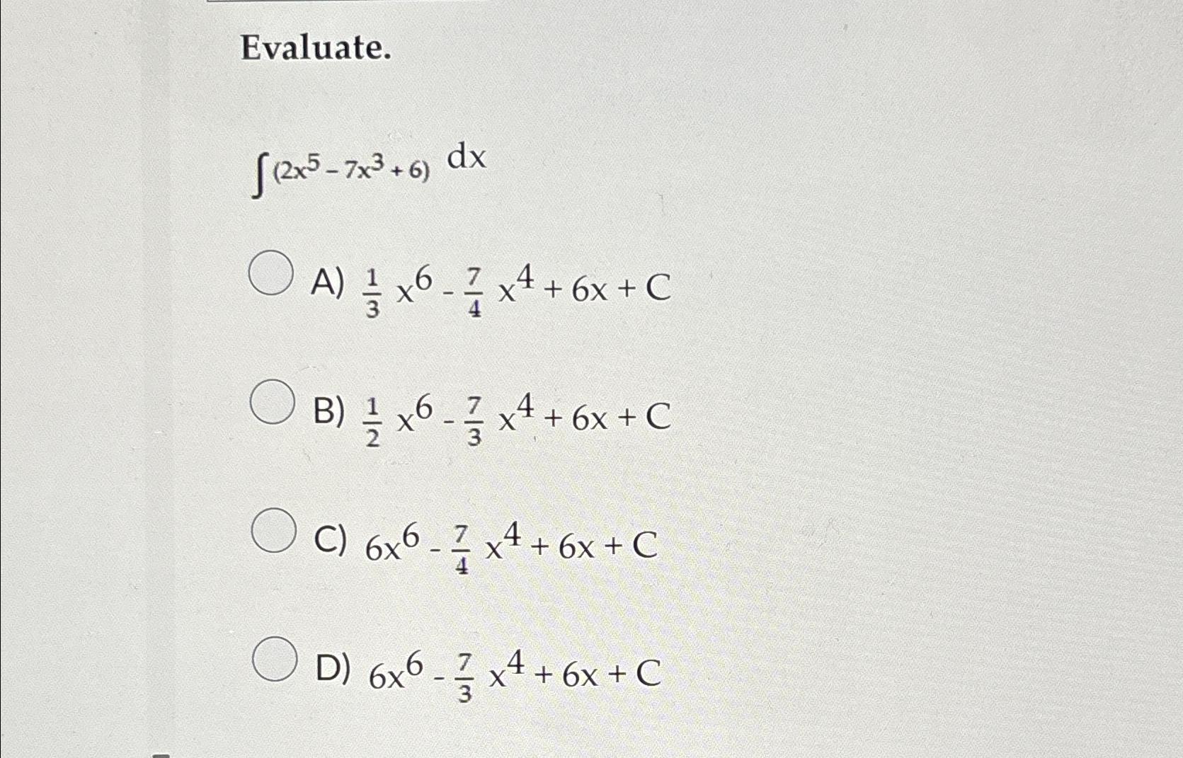 2x 7 )  100 x 6