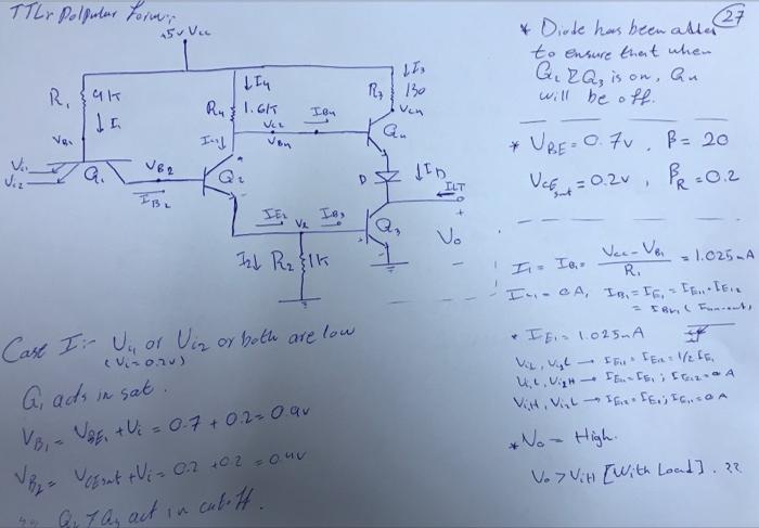 Solved Find the Fan out for the following circuit when Vout | Chegg.com