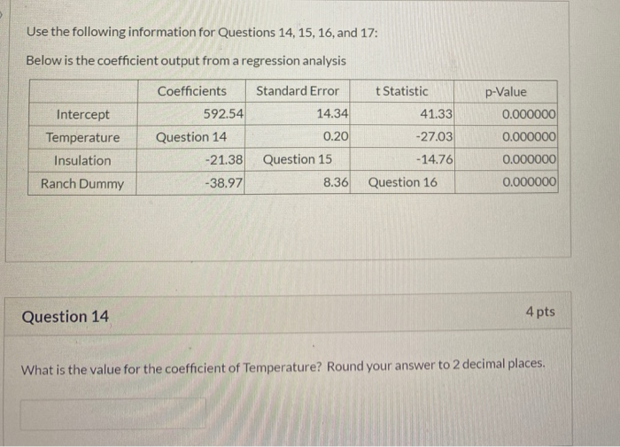 Solved Use the following information for Questions 14, 15, | Chegg.com