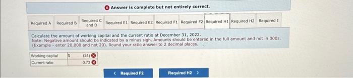 Solved Answer is complete but not entirely correct. | Chegg.com