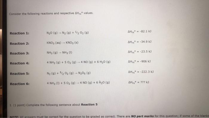 Solved Consider the following reactions and respective AH | Chegg.com