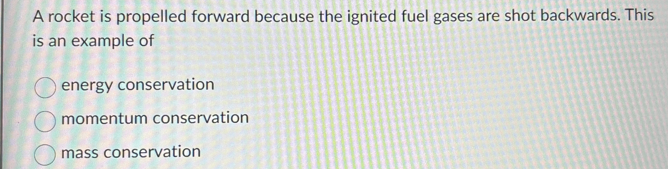 Solved A rocket is propelled forward because the ignited | Chegg.com