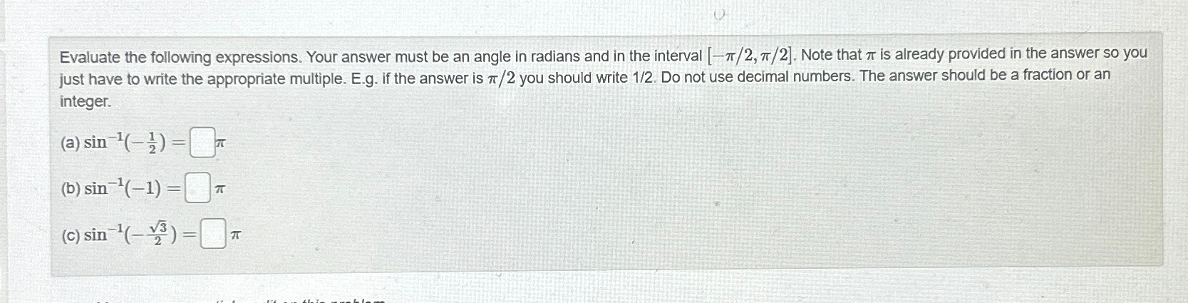 Solved Evaluate the following expressions. Your answer must | Chegg.com