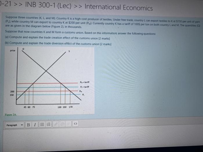 Solved > International Economics of Suppose three countries