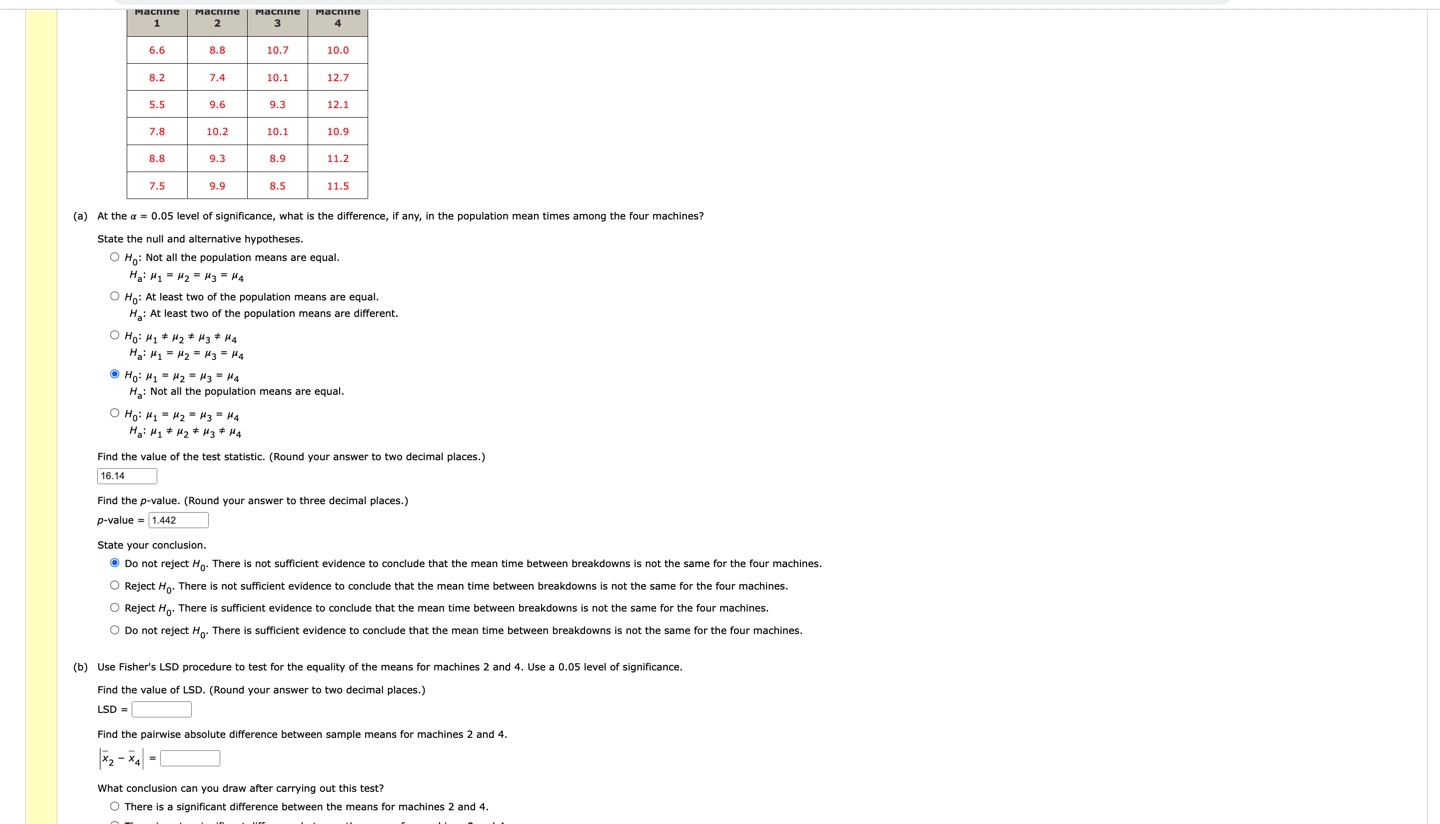 Solved To test for any significant difference in the number | Chegg.com