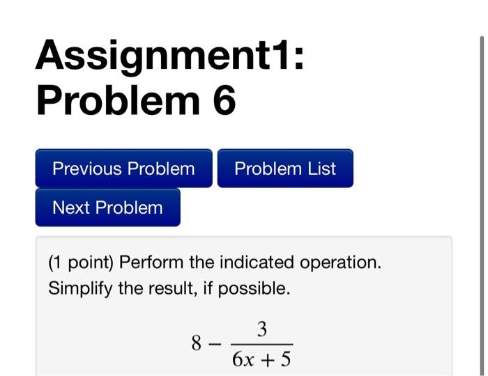 Solved Assignment1: Problem 4 Problem List Previous Problem | Chegg.com